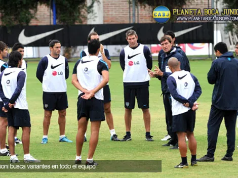 Falcioni modificó su planteo y cambió a medio equipo