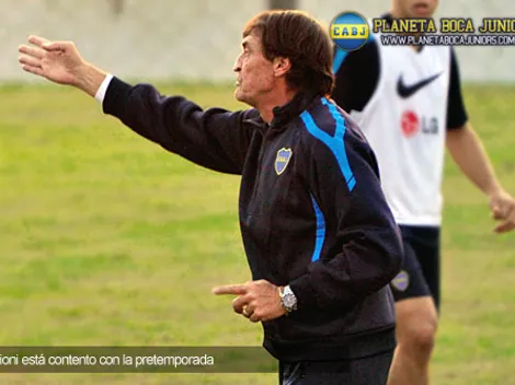 Falcioni: “Siempre estoy conforme con el plantel de Boca”