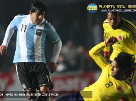 Tevez: “No es una posición en la que me sienta cómodo”