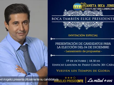 Angelici oficializa su candidatura