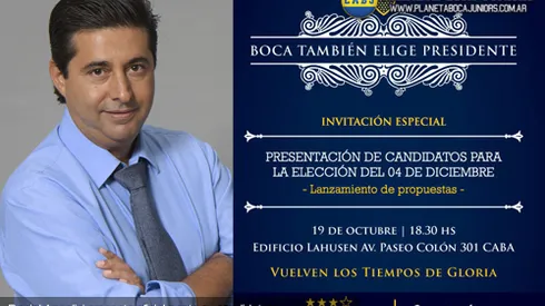 Angelici oficializa su candidatura