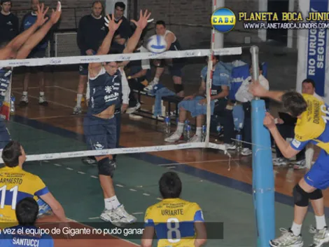 Caída de los chicos de voley