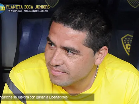 Riquelme: "Quiero tener a Falcioni mucho tiempo más"