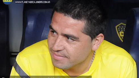 Riquelme: "Quiero tener a Falcioni mucho tiempo más"