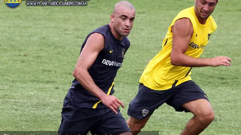 Primer gol de Silva en el entrenamiento de hoy