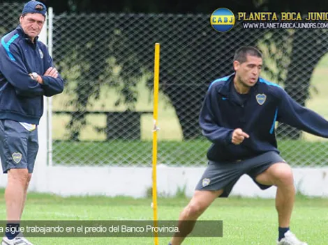 Físico y pelota en la práctica matutina