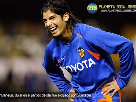Ever Banega, elogiado por Guardiola
