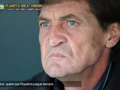 Falcioni: “Si Riquelme está bien, jugará frente a Olimpo y Zamora”