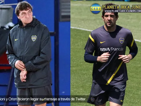 Falcioni y Orion felicitaron al plantel vía Twitter