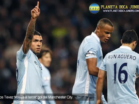 Tevez anota y el City se ilusiona