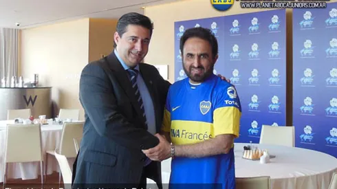Angelici: "El jeque de Dubai se entusiasmó con el proyecto del nuevo estadio"