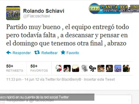 Schiavi: “A pensar en el domingo”