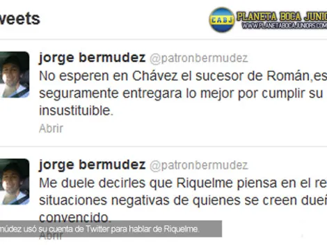 Bermúdez: "Riquelme piensa en el retiro"