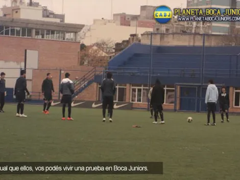 Prueba de jugadores en Boca