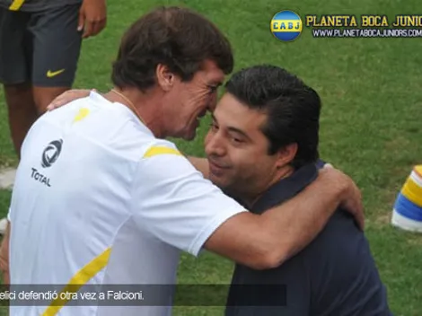 Angelici: "Falcioni sabe que tiene nuestro apoyo"