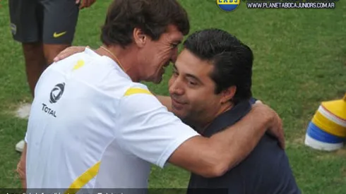 Angelici: "Falcioni sabe que tiene nuestro apoyo"