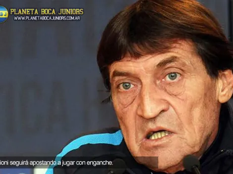 Falcioni: "Vamos a seguir jugando con enganche"