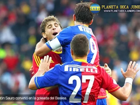 Sauro anotó su primer gol en Basilea