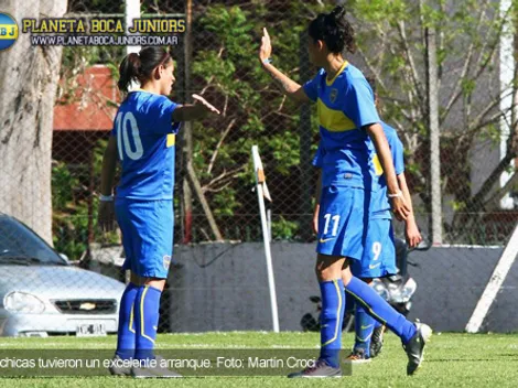 Las chicas comenzaron con una goleada
