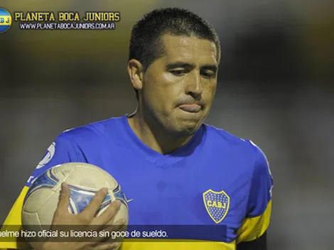 Riquelme firmó su licencia
