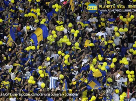 Campaña Boca-Cáritas: pulseras solidarias