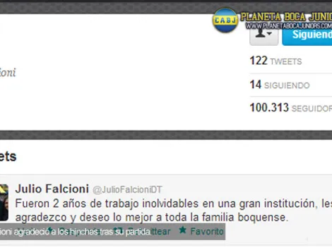 Falcioni: el saludo final