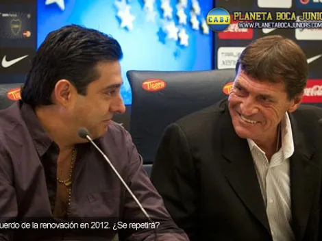 Angelici y Falcioni, la última reunión