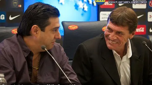 Angelici y Falcioni, la última reunión