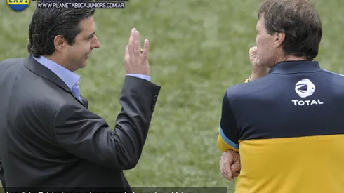 Reunión clave entre Angelici y Falcioni