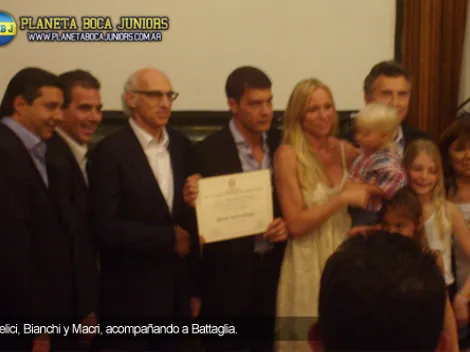 Battaglia y un merecido homenaje en la Legislatura