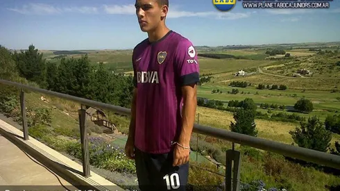 Paredes, con la 10 de Boca