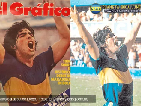 A 32 años del debut oficial de Maradona en Boca
