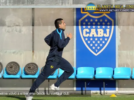 Sin tocar la pelota, volvió Riquelme