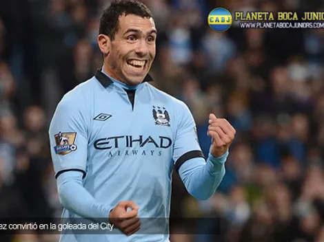 Tevez marca el camino