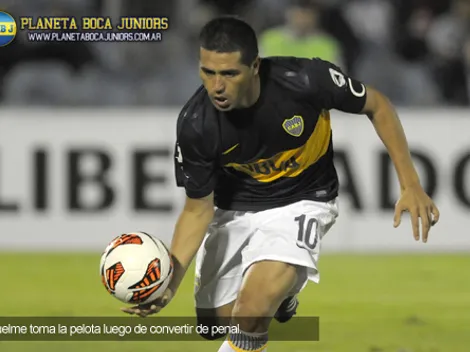 Riquelme, máximo goleador de Boca en la Copa