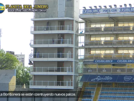 Sigue la construcción de los nuevos palcos