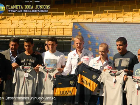 Se presentó el acuerdo entre Boca y Citroën