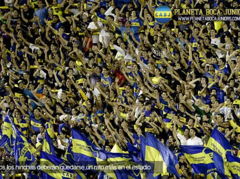 Los hinchas tendrán que quedarse media hora más en el estadio