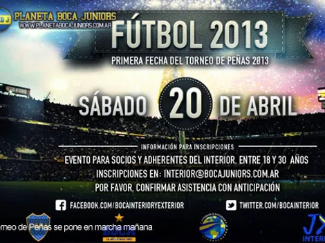 Se jugará la primera fecha del torneo de Peñas