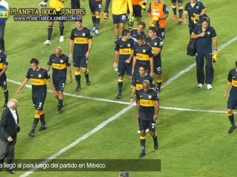 El plantel de Boca ya regresó al país