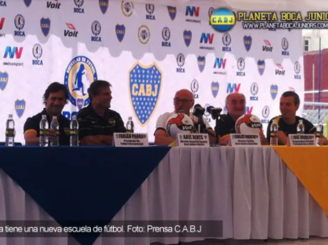 Bianchi inauguró la escuela de fútbol de Boca en México