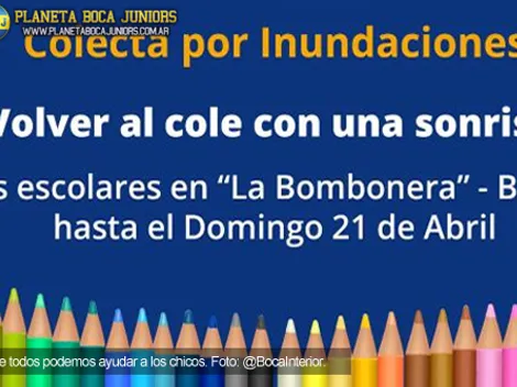 Boca solidario: Colecta de útiles