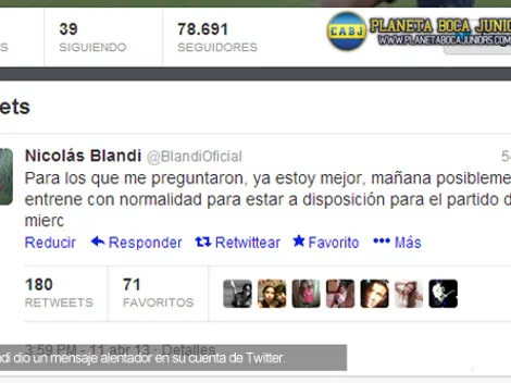 Blandi volvería a entrenar con el grupo