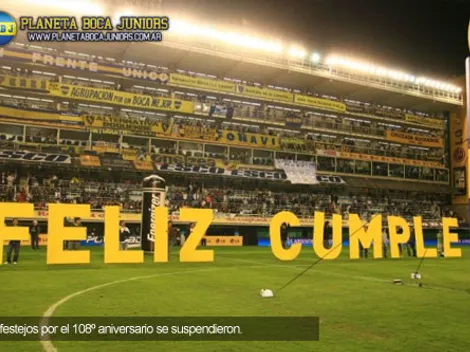 Boca suspendió los festejos por el 108º aniversario