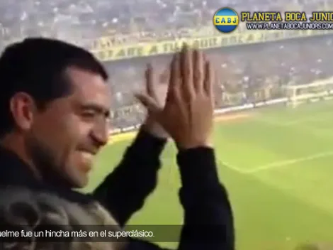 Riquelme, un hincha más