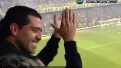 Riquelme, un hincha más