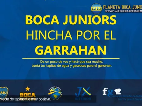 Boca entregó 2000 kilos de tapitas al Garrahan