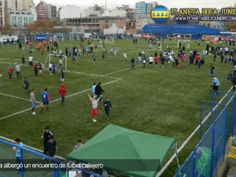 Fútbol callejero en Boca