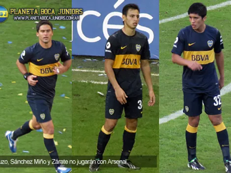 Tres bajas para recibir a Arsenal