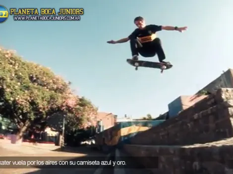 Un skater en La Boca